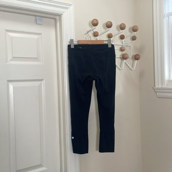 Lululemon - Pace Rival Crop Yoga Leggings - Black - Size 4 - Picture 6 of 12